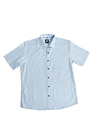 White and Blue Floral Printed Shirt