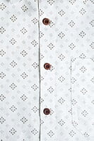 White Printed Semi Formal Shirts