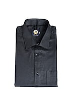 Premium Black Satin Cotton Shirts