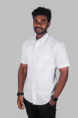 Slub White Shirt