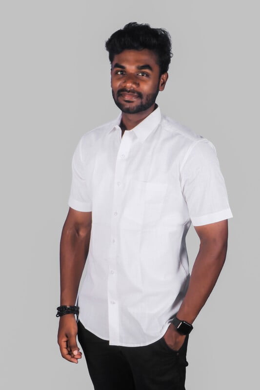 Slub White Shirt