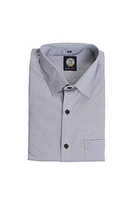 Grey and Black Dotted Shirts Full Sleeves